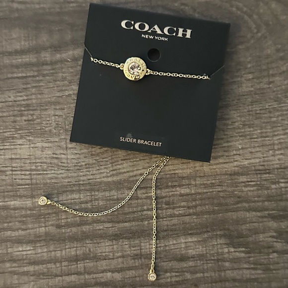 Coach Open Circle Slider Bracelet- Gold/Pink, BNWT | Style No. F67072 - Picture 4 of 6
